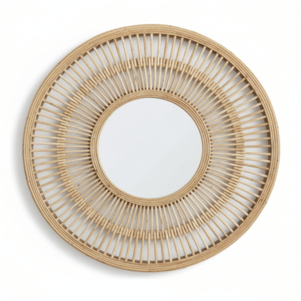 Rattan Mirror Wall 004