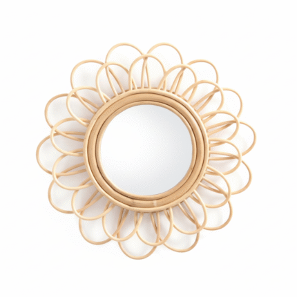 Rattan Mirror Wall 006