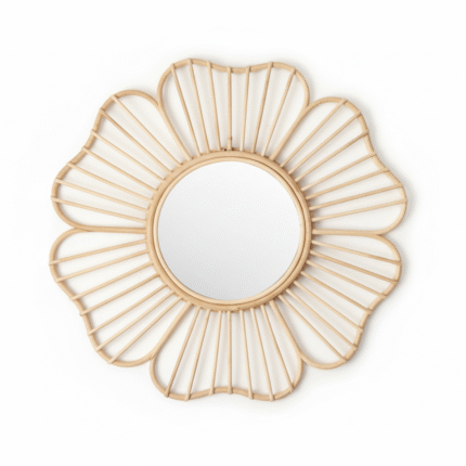 Rattan Mirror Wall 007